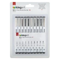 Kingart Inkline Artists Pen Sets -DRAWING SUPPLIES shop 00887 2021 M 4ww