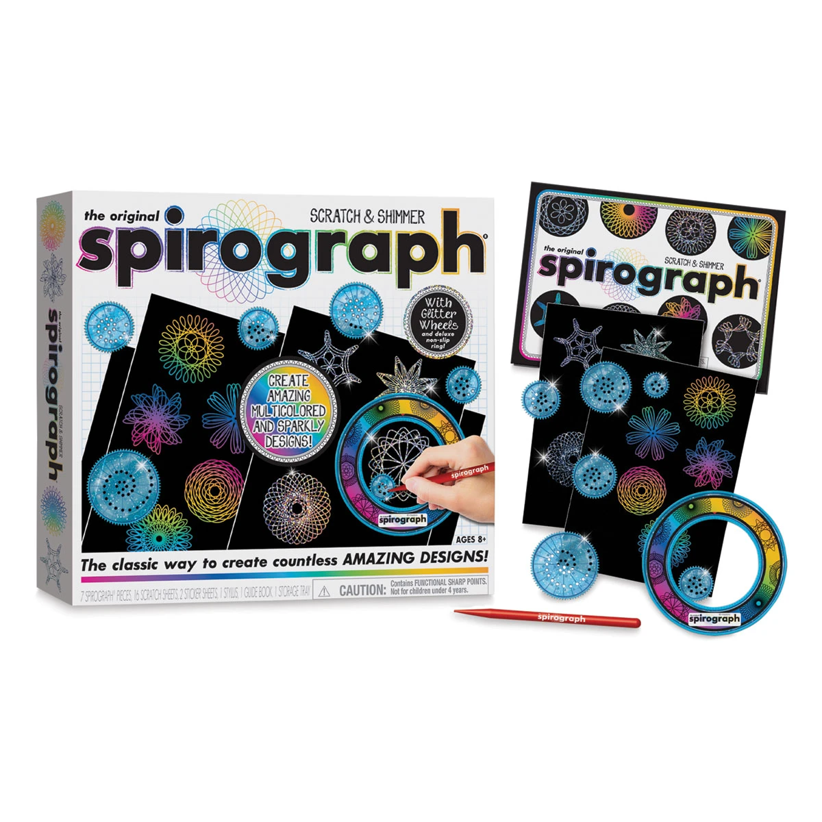 The Original Spirograph Scratch & Shimmer Set 3 The Original Spirograph Scratch & Shimmer Set