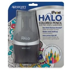Westcott IPoint Halo Electric Colored Pencil Sharpener