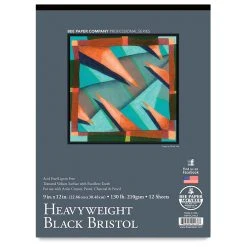 Bee Paper Heavyweight Black Bristol Pads