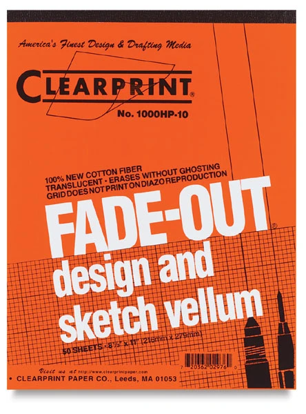 Clearprint Drafting And Design FadeOut Vellum 3 Clearprint Drafting And Design FadeOut Vellum