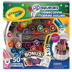 Crayola PipSqueaks Marker Telescoping Tower -DRAWING SUPPLIES shop 21275 0509 1 4ww