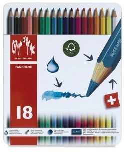 Caran D'Ache Caran DAche Fancolor Watercolor Pencil Sets -DRAWING SUPPLIES shop 22402 1018 3ww l