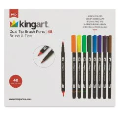 Kingart Dual Tip Brush Pen Sets -DRAWING SUPPLIES shop 24576 1489 M 4ww
