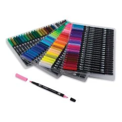 Kingart Dual Tip Brush Pen Sets -DRAWING SUPPLIES shop 24576 1969 5 4ww