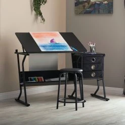 Studio Designs Eclipse Table And Stool Set 9 Studio Designs Eclipse Table And Stool Set -DRAWING SUPPLIES shop 52504 1020 8 4ww