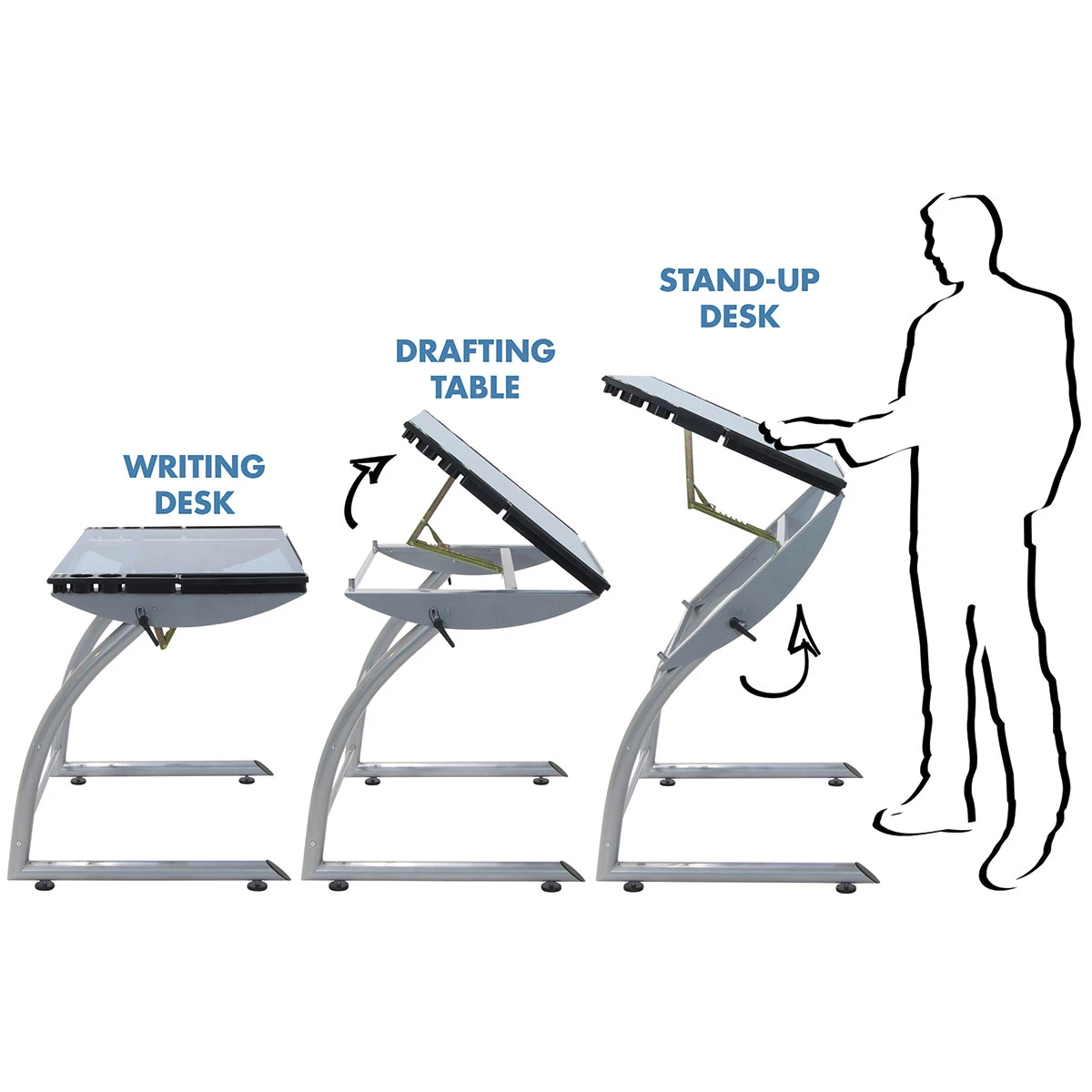 Studio Designs Triflex SittoStand Drawing Table 6 Studio Designs Triflex SittoStand Drawing Table - Image 4