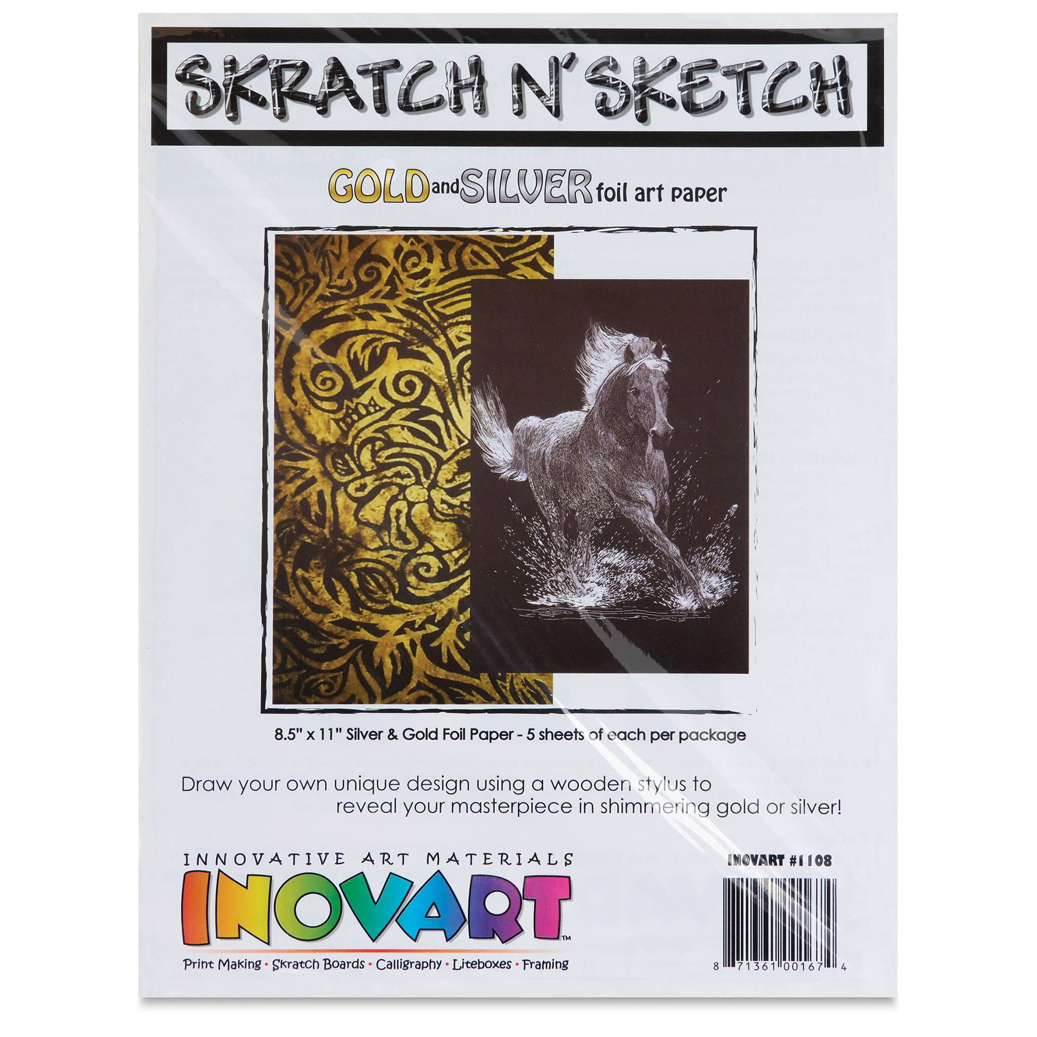 Inovart Skratch N Sketch Scratch Paper 4 Inovart Skratch N Sketch Scratch Paper - Image 2