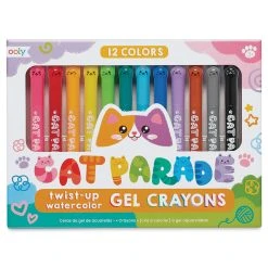 Ooly Cat Parade Watercolor Gel Crayon Set