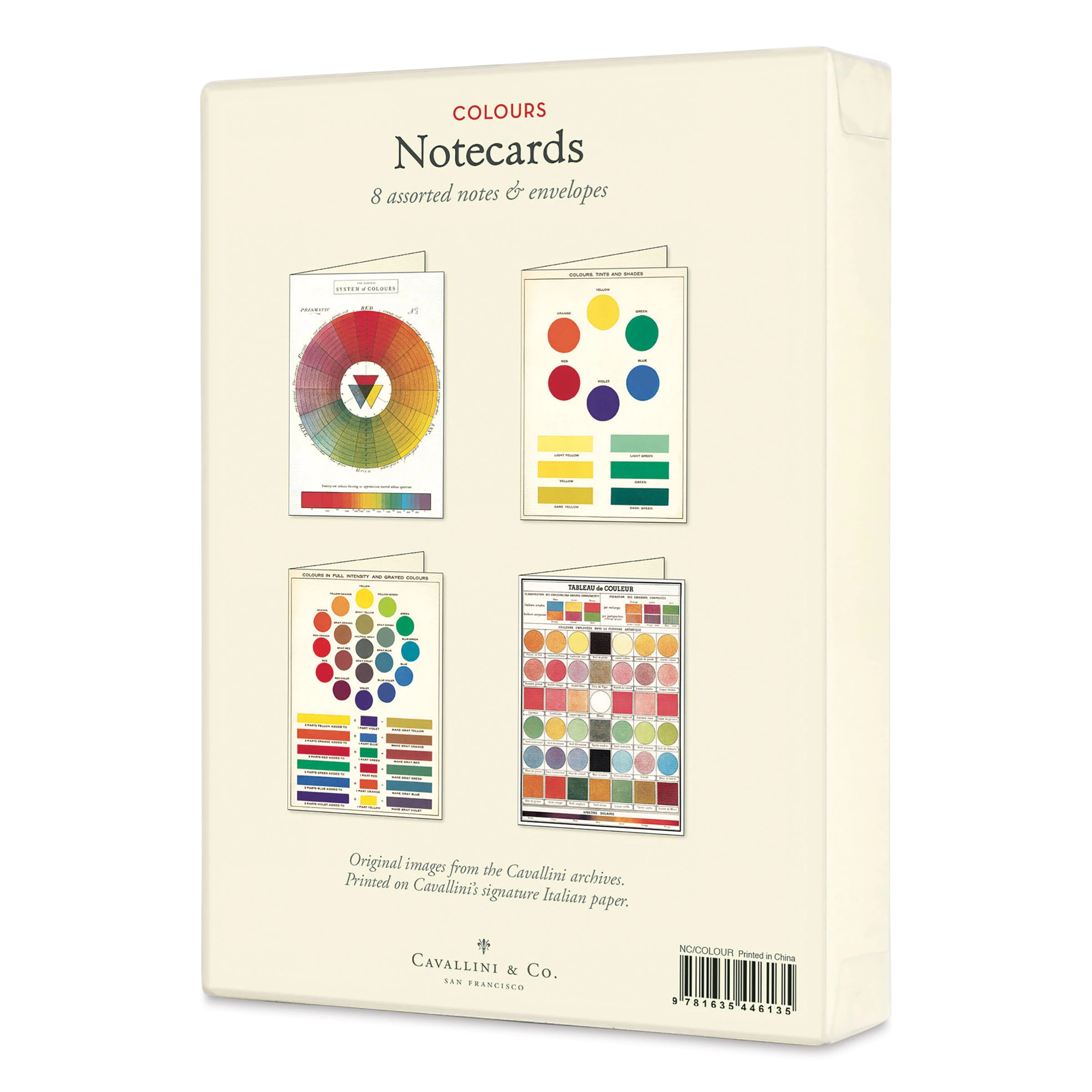 Cavallini Color Wheel Boxed Note Cards 6 Cavallini Color Wheel Boxed Note Cards - Image 4
