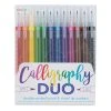 Ooly Calligraphy Duo Chisel And Brush Tip Markers -DRAWING SUPPLIES shop 75743 1270 M 4ww