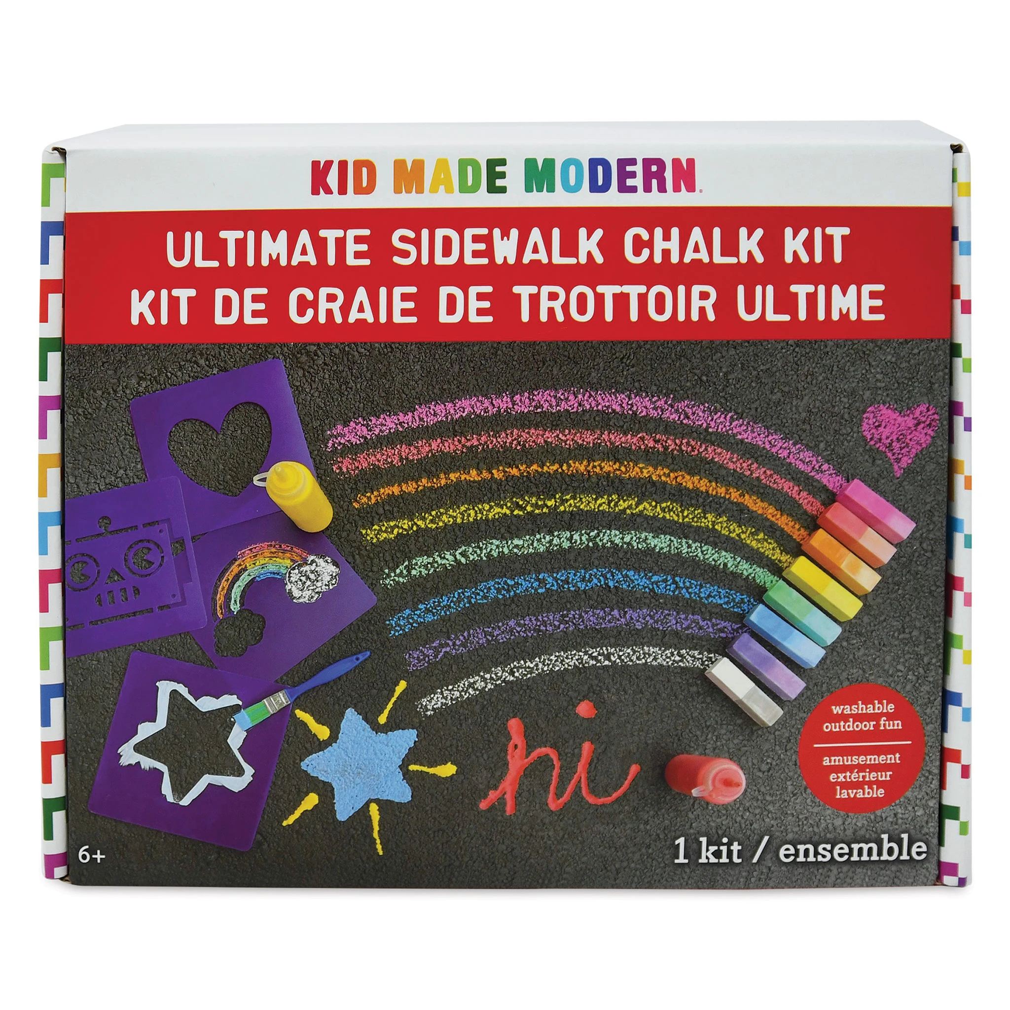 Kid Made Modern Ultimate Sidewalk Chalk Kit 4 Kid Made Modern Ultimate Sidewalk Chalk Kit - Image 2