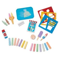 Melissa & Doug Ice Cream Shop Chalk Play Set