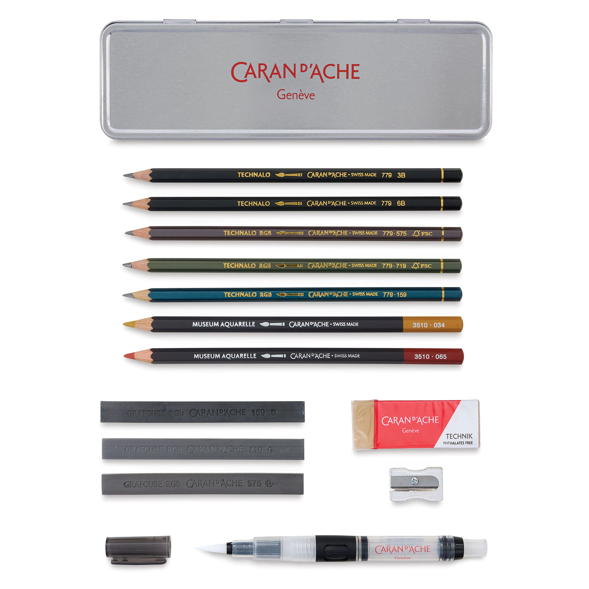Caran D'Ache Caran DAche Graphite Line MultiTechniques WaterSoluble Set 3 Caran D'Ache Caran DAche Graphite Line MultiTechniques WaterSoluble Set