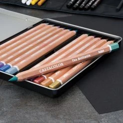 Cretacolor The Brilliants Metallic Drawing Set -DRAWING SUPPLIES shop 82516 1012 8 4ww