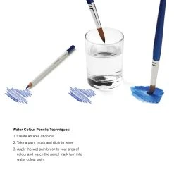 Winsor & Newton Studio Collection Watercolor Pencil Sets -DRAWING SUPPLIES shop 82522 technique 4ww