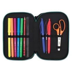 Milan Sunset Series Triple Decker Pencil Case With Supplies -DRAWING SUPPLIES shop 83910 1006 2 4ww