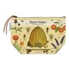 Cavallini Vintage Bees & Honey Cotton Pouch -DRAWING SUPPLIES shop 85119 1017 M 4ww