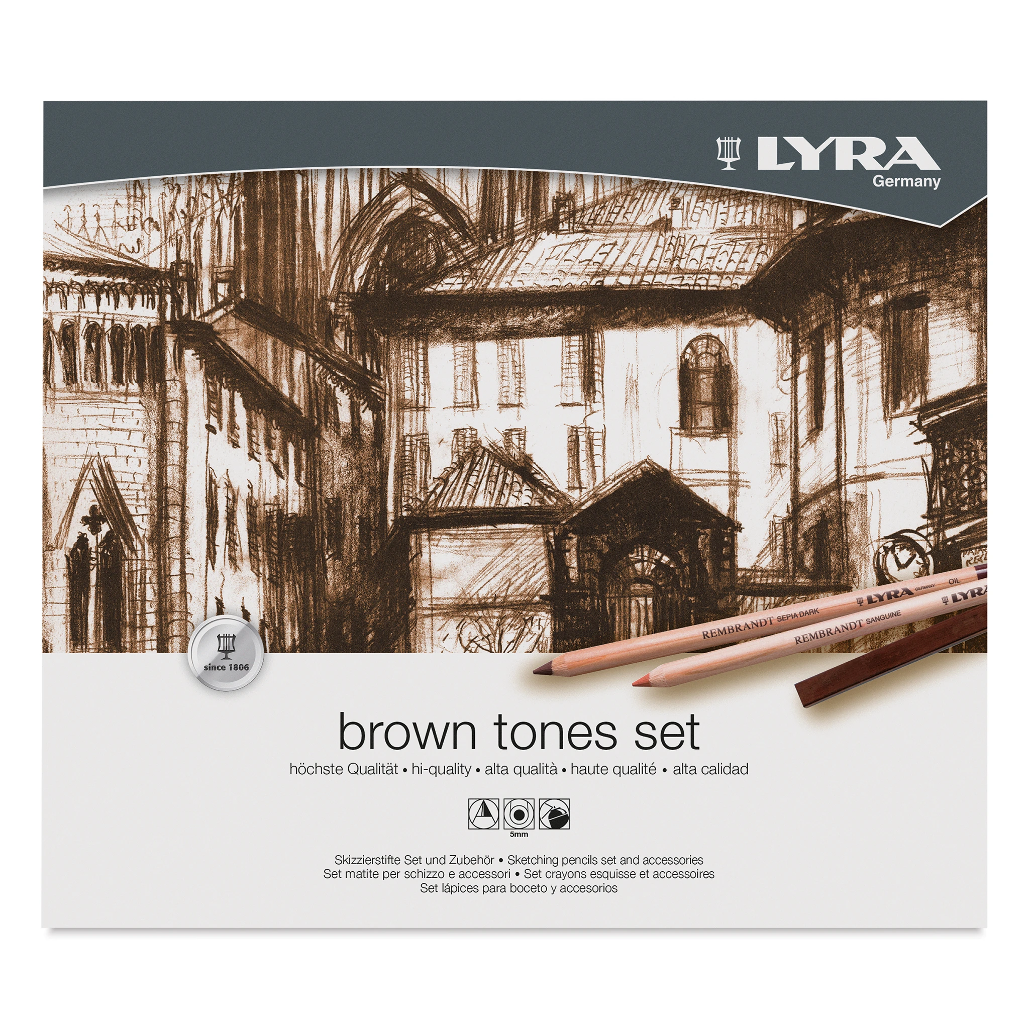 Lyra Brown Tones Sketching Set 5 Lyra Brown Tones Sketching Set - Image 3