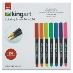 Kingart Pro Coloring Brush Pen Sets